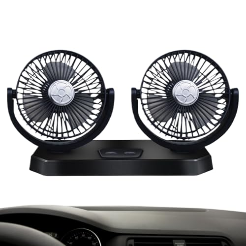 Yulokdwi USB Auto Ventilator | Doppelkopf USB Auto Ventilator | Leiser Drehluftzirkulator Gebläse Für Zuhause Büro Familie Freunde Yulokdwi USB Auto Ventilator | Doppelkopf USB Auto Ventilator | Leiser Drehluftzirkulator Gebläse Für Zuhause Büro Familie Freunde von Yulokdwi