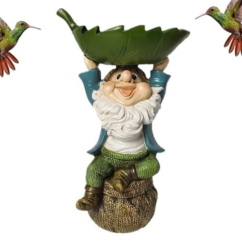Yulokdwi Vogelfutterhäuser | Gartenzwerg Vogelfutterstelle Mit Vogelbad | atives Resin-Vogelbad Mit Blatt-Und Gnom-Statue Für Haus, Terrasse, Garten, Rasenfläche Und Außenbereich Yulokdwi Vogelfutterhäuser | Gartenzwerg Vogelfutterstelle Mit Vogelbad | atives Resin-Vogelbad Mit Blatt-Und Gnom-Statue Für Haus, Terrasse, Garten, Rasenfläche Und Außenbereich von Yulokdwi