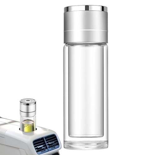 Yulokdwi Wasserflasche Glas,Trennstecksystem Tee Glasflasche Auto | Hitzebeständiger Reisebecher Wiederverwendbar Für Erwachsene von Yulokdwi