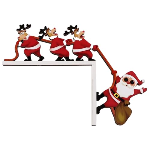 Yulokdwi Weihnachtliche Türdekoration | Festliche Holz Deko Für Party | Weihnachtlicher Türdekoration | Für Schlafzimmer Wohnzimmer Kamin Fenster Wandschrank Yulokdwi Weihnachtliche Türdekoration | Festliche Holz Deko Für Party | Weihnachtlicher Türdekoration | Für Schlafzimmer Wohnzimmer Kamin Fenster Wandschrank von Yulokdwi