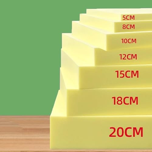 Ersatz Schaumstoffeinlage für Sofas, Schaumstoffmatte zum Sitzen (Mittelfest), Schaumstoffplatte Schaumstoff Polster Zuschnitt - Anpassbare Größe - DIY Projekte (5cm-30x30cm) von Yuly