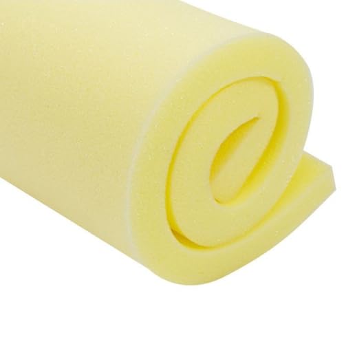 Hochdichter Schaumstoff, Dichte 35 kg/m³, Polsterschaum, Ersatz-Schaumstoffkissen für Sofakissen, Sitzpolster und Hocker, Sondergrößen, Auf jede Größe zuschneidbar (8cm-40x40cm) von Yuly