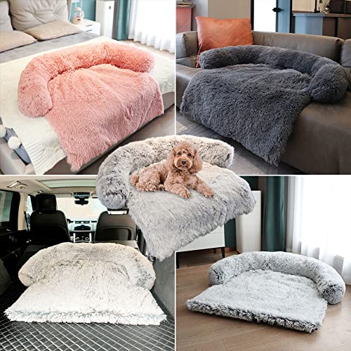 Yuly Hundebett Sofa, Flauschige Warmes Hundebett Sofa Matte, Hundebett Couch mit Rutschfester Unterseite, Sofaschutz, Hundebett für Grosse Hunde und Kleine Hunde, Waschbar, 90 * 80 * 15cm von Yuly