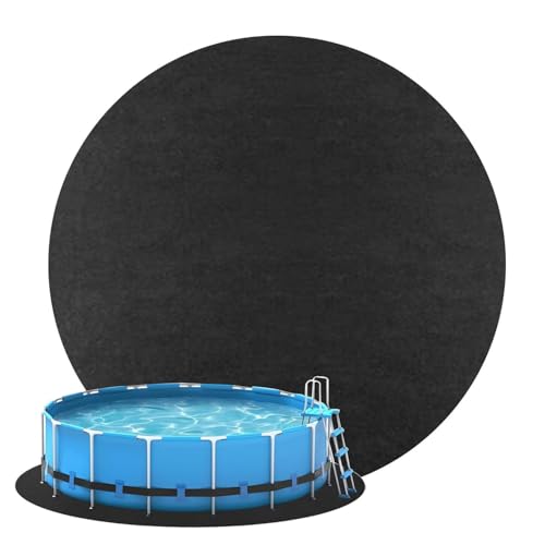 12 Fuß Whirlpool Poolmatten Schutzboden, Pool Bodenmatte,Outdoor Poolunterlage Poolmatten Schutzboden,Tragbares Spa Pool Zubehör, Verhindert Löcher Und Verlängert Die Lebensdauer (rund 3.7M) von YumSur