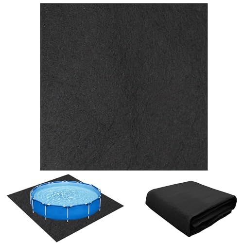 Whirlpool Poolmatten Schutzboden, Pool Bodenmatte,13,12 Fuß Outdoor Poolunterlage Poolmatten Schutzboden,Tragbares Spa Pool Zubehör, Verhindert Löcher Und Verlängert Die Lebensdauer (quadratisch) von YumSur