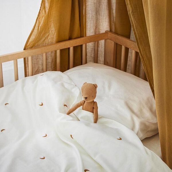 Yumeko Kinderbettwäsche Baumwollsatin Warm White/Ochre Moon Yumeko Kinderbettwäsche Baumwollsatin Warm White/Ochre Moon von Yumeko