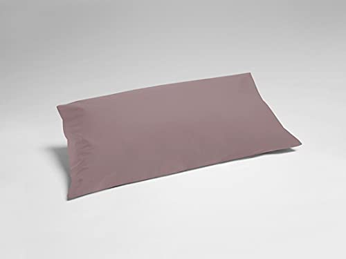 Yumeko Kissenbezug Perkal-Baumwolle Mauve 40x80 - Fairtrade | GOTS von Yumeko