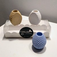 3 Mini Ananastopfs Mit Integriertem Magnet - Vase Keramikharz Farben Exklusives Design von Yumilab