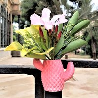 Mini Kaktus Vase Mit Integriertem Magnet - Keramikharz Personalisierten Farben Exklusives Design Mini Kaktus Vase Mit Integriertem Magnet - Keramikharz Personalisierten Farben Exklusives Design von Yumilab