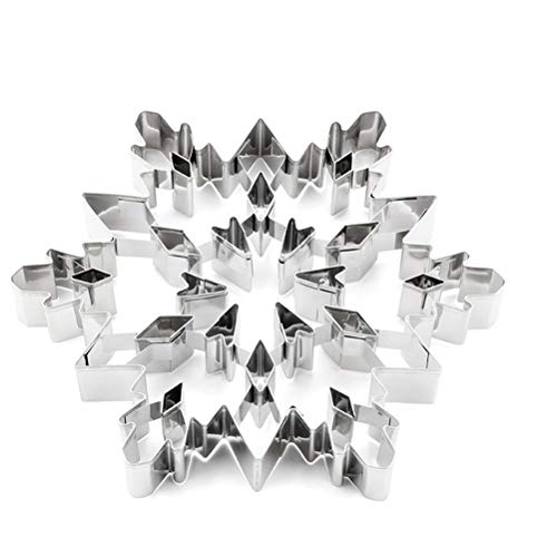 Yumira 3D Schneeflocke Ausstecher, Edelstahl Keksausstecher Kuchenform Mehrzweck Schneeflocke Form DIY, Keks, Schokolade Fondant Yumira 3D Schneeflocke Ausstecher, Edelstahl Keksausstecher Kuchenform Mehrzweck Schneeflocke Form DIY, Keks, Schokolade Fondant von Yumira