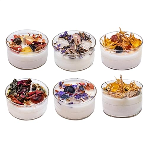 Yumneo Aromatherapie-Kerzen-Set, kleine Weihnachtskerzen, natürliche Duftkerzen, entspannende Soja-Kerzen für Männer, Valentinstag von Yumneo