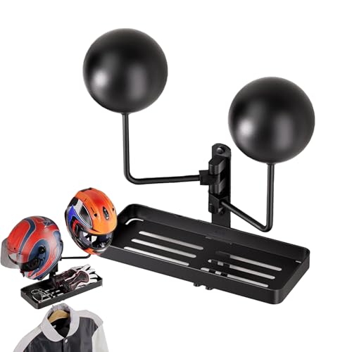 Yumneo Helmträger Wandhalterung | Rotation Metall Helmhalterung - Garagenaufbewahrungssystem Haken für Garage Fahrrad Aufbewahrung Reitausrüstung Vitrine Reiter Club Motorrad Geschäft Man Cave Yumneo Helmträger Wandhalterung | Rotation Metall Helmhalterung - Garagenaufbewahrungssystem Haken für Garage Fahrrad Aufbewahrung Reitausrüstung Vitrine Reiter Club Motorrad Geschäft Man Cave von Yumneo