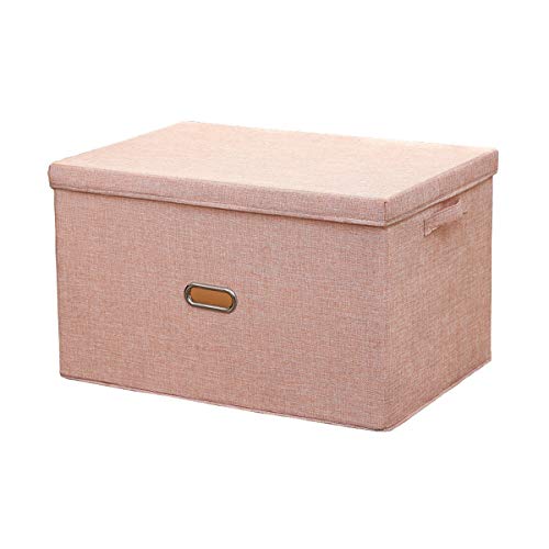 YunNasi Faltbare Aufbewahrungsbox mit Deckel Aufbewahrungskorb mit Griffen Faltbox für Kinderzimmer Stoffbox für Schränke, Kleiderschrank, Kleidung, Bücher, Kosmetik, Spielzeug von YunNasi