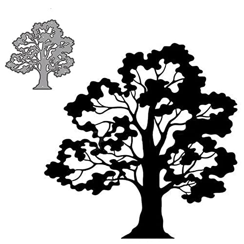 YunTrip Baum-Metall-Stanzformen, großer Baum, Stanzschablonen, DIY, Scrapbooking, Album, dekorative Prägepapier-Schablonen für Kartenherstellung, silber YunTrip Baum-Metall-Stanzformen, großer Baum, Stanzschablonen, DIY, Scrapbooking, Album, dekorative Prägepapier-Schablonen für Kartenherstellung, silber von YunTrip