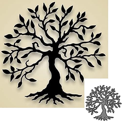 YunTrip Baum Stanzformen, Lebensbäume Metall Stanzformen Schablone für DIY Scrapbooking Album Prägen Papier Kartenherstellung dekoratives Handwerk von YunTrip