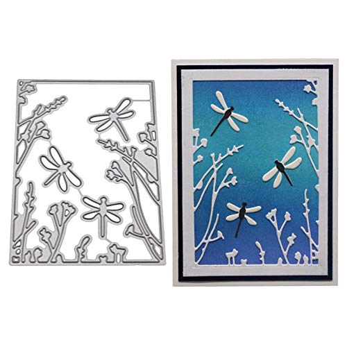 YunTrip Stanzformen für Kartenherstellung, Libelle, Pflanze, Metall, Stanzschablone für DIY Scrapbooking, Album, Prägung, Foto, Basteln, Papierkarten, dekorative Bastelarbeiten YunTrip Stanzformen für Kartenherstellung, Libelle, Pflanze, Metall, Stanzschablone für DIY Scrapbooking, Album, Prägung, Foto, Basteln, Papierkarten, dekorative Bastelarbeiten von YunTrip
