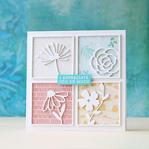 YunTrip Stanzformen für Kartenherstellung, Quadrate, Blumen, Metall, Stanzformen für Scrapbooking, Prägung, Papierkarten, Alben, dekorative Bastelarbeiten YunTrip Stanzformen für Kartenherstellung, Quadrate, Blumen, Metall, Stanzformen für Scrapbooking, Prägung, Papierkarten, Alben, dekorative Bastelarbeiten von YunTrip