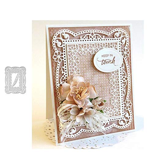 YunTrip Stanzformen für Kartenherstellung, Spitze, Blumen, Rahmen, Metall, Stanzschablonen für DIY Scrapbooking, Fotoalbum, dekorative Papierkarten, Handwerk für Grußkarten/Einladungen YunTrip Stanzformen für Kartenherstellung, Spitze, Blumen, Rahmen, Metall, Stanzschablonen für DIY Scrapbooking, Fotoalbum, dekorative Papierkarten, Handwerk für Grußkarten/Einladungen von YunTrip