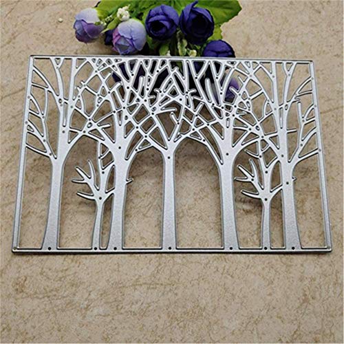 Yuntrip Baum-Metall-Stanzformen für Kartenherstellung, Hintergrund-Stanzformen, Prägeschablone, DIY-Scrapbooking-Foto-Vorlagen für Albumprägung, Papierkarten, dekoratives Handwerk, Baumhintergrund Yuntrip Baum-Metall-Stanzformen für Kartenherstellung, Hintergrund-Stanzformen, Prägeschablone, DIY-Scrapbooking-Foto-Vorlagen für Albumprägung, Papierkarten, dekoratives Handwerk, Baumhintergrund von YunTrip