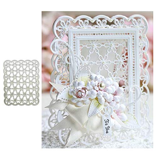 Yuntrip Stanzformen für Kartenherstellung, Spitze, Blumenhintergrund, Metall-Stanzschablonen für DIY, Scrapbooking, Fotoalbum, dekorative Papierkartenherstellung Yuntrip Stanzformen für Kartenherstellung, Spitze, Blumenhintergrund, Metall-Stanzschablonen für DIY, Scrapbooking, Fotoalbum, dekorative Papierkartenherstellung von YunTrip