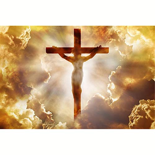 Yunden Diamond Painting DIY 5D Diamant Malerei Strasssteine Diamant Painting Kreuzstich Set Diamandhandwerk für Erwachsene Kinder Geburstag Weihnachten Als Geschenk Kreuz Jesus 40X30cm von Yunden