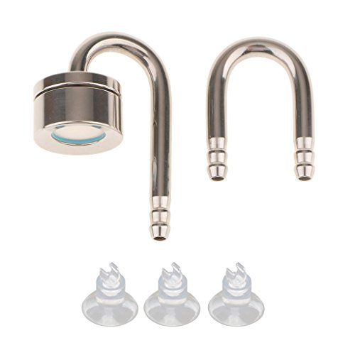 Yundxi Edelstahl U Form Tube Bend Aquarium Co2 Diffusor Kohlendioxid Generator Zerstäuber mit Saugnäpfe von Yundxi
