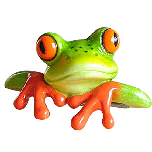 Yundxi Mini Frosch 3D Frosch Figur Skulptur Tierfiguren Tischfigur Ornament Deko Figur Zierfigur (Typ1) von Yundxi