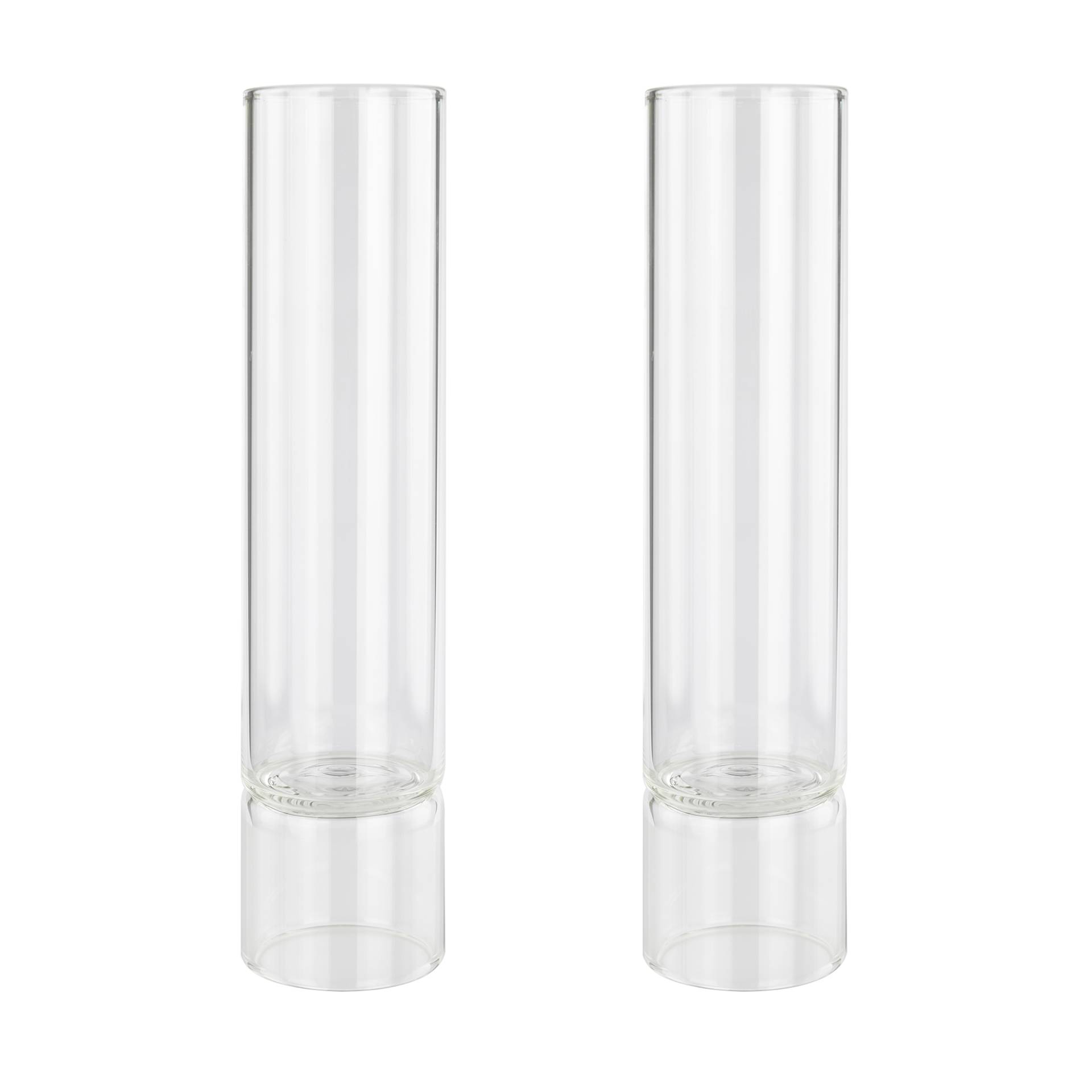 HANA - Ava Glas 2er Set - transparent/H x Ø 20x5cm/0,31L und 0,08L/spülmaschinenfest max. 55°C von HANA