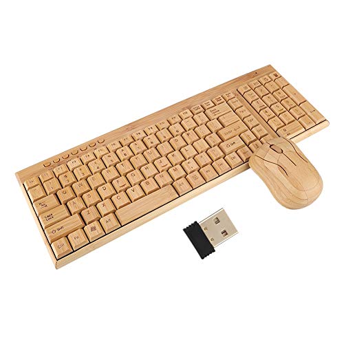 Kabellose Tastatur-Maus-Kombination, USB-Gaming-Büro-Tastatur & Maus-Set, Plug and Play, für Windows-Systeme von Yunir