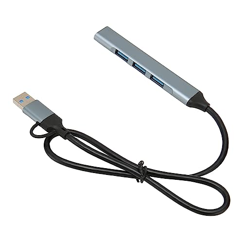 USB-C-Hub, 4 Ports, Schnelle Übertragung, USB-C-Adapter, 19,7 Zoll Langes Kabel, USB 3.0-Dockingstation für USB-C-Laptops und Andere Typ-C-Geräte USB-C-Hub, 4 Ports, Schnelle Übertragung, USB-C-Adapter, 19,7 Zoll Langes Kabel, USB 3.0-Dockingstation für USB-C-Laptops und Andere Typ-C-Geräte von Yunir