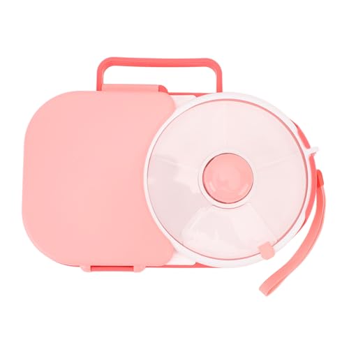 Yunir Drehbarer Snackbehälter für Kinder, 2-in-1-Lunchbehälter, Wiederverwendbarer Snackbehälter mit 5-Fach-Spender und Deckel, Snackbox mit Feuchtigkeitsbeständigem Dichtungsdesign Yunir Drehbarer Snackbehälter für Kinder, 2-in-1-Lunchbehälter, Wiederverwendbarer Snackbehälter mit 5-Fach-Spender und Deckel, Snackbox mit Feuchtigkeitsbeständigem Dichtungsdesign von Yunir