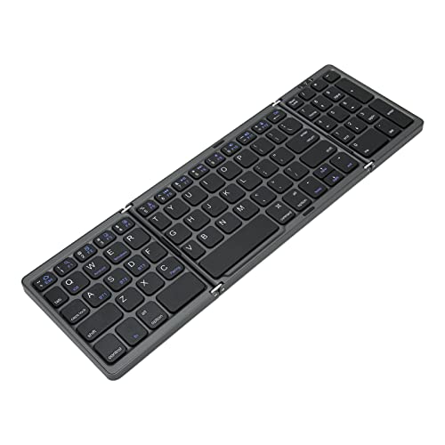 Yunir Faltbare BT-Tastatur, 81 Tasten BT 5.1 Zifferntaste Typ C-Schnittstelle, Batteriebetriebene Tragbare Tastatur, für Tragbare Geschäfts- und Reisetastatur von Yunir