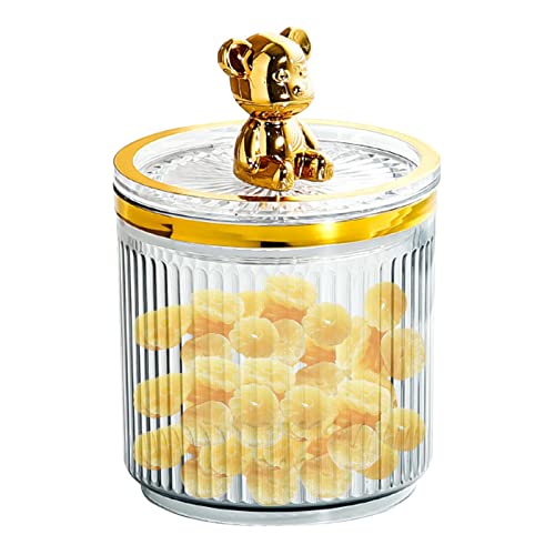 Yunmiao Durchsichtiger Acryl-Wattebausch- Und Tupferhalter-Organizer, Süße Bären-Kosmetikkissen-Aufbewahrungsbox Mit Deckel, Staubdichte Aufbewahrung Für Schminktisch Und Badezimmer Yunmiao Durchsichtiger Acryl-Wattebausch- Und Tupferhalter-Organizer, Süße Bären-Kosmetikkissen-Aufbewahrungsbox Mit Deckel, Staubdichte Aufbewahrung Für Schminktisch Und Badezimmer von Yunmiao