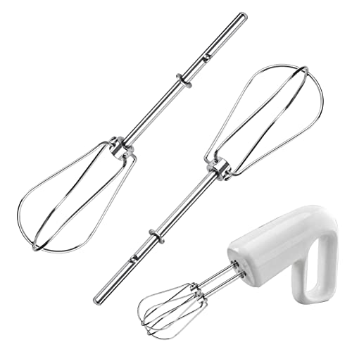 Yunmiao Handmixer Rührbesen Ersatz, 2 Stück Schneebesen Werkzeug, Akku-Handmixer-Aufsätze, Edelstahl-Schneebesen Handschub und Schneebesen-Aufsatz für Stabmixer – 4KHM5DHWH5 4KHM3WH5 von Yunmiao