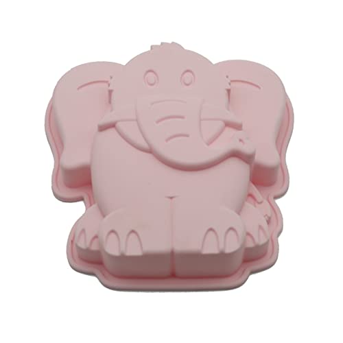 Elefantenförmige Kuchenformen Silikonmaterial Dessertformen Backen Kuchen Süßigkeiten Fondant Formen Geschenk für Kinder Erwachsene Elefant Backform von Yunnan Sourcing