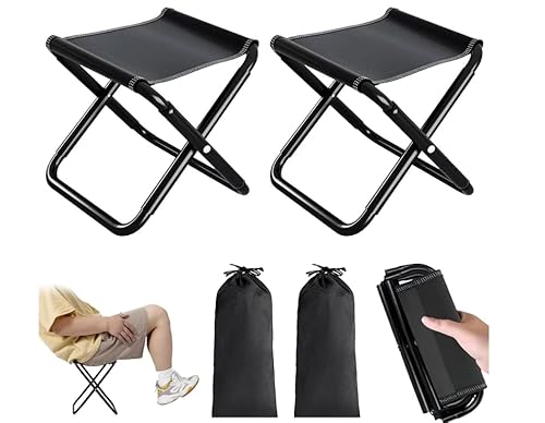 Yunova Campinghocker Faltbar mit Tragetasche – Klappbarer Angelhocker aus Oxford-Gewebe & Metall – Leicht & Tragbar – Schwarz, 30x30x31cm für Outdoor, Wandern, Festival Yunova Campinghocker Faltbar mit Tragetasche – Klappbarer Angelhocker aus Oxford-Gewebe & Metall – Leicht & Tragbar – Schwarz, 30x30x31cm für Outdoor, Wandern, Festival von Yunova