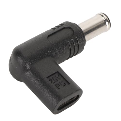 100 W PD USB Typ C Buchse auf DC 6,5 X 1,4 Mm Stecker-Adapter, 90 Grad Abgewinkelter DC-Schnellladeadapter, für 18 W Bis 100 W Laptop von Yunseity