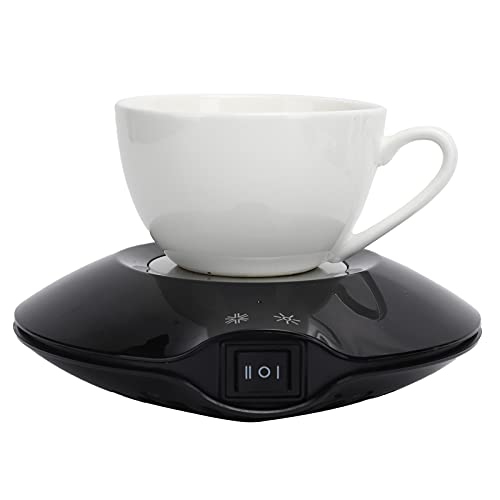 Kaffeetassenwärmer und -kühler 2 in 1 USB-Kaffeetassenwärmer und -kühler, Getränkewärmer, Getränkekühler mit Kabellosem Ladegerät für Den Schreibtisch zu Hause von Yunseity