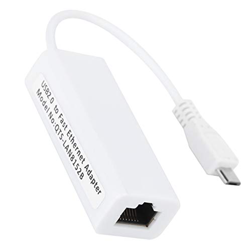 Yunseity Micro-USB-zu-RJ45-Ethernet-Adapter, Netzwerkkartenadapter USB 2.0-zu-Ethernet-Adapter für Zero 1.3 /W Motherboard Yunseity Micro-USB-zu-RJ45-Ethernet-Adapter, Netzwerkkartenadapter USB 2.0-zu-Ethernet-Adapter für Zero 1.3 /W Motherboard von Yunseity