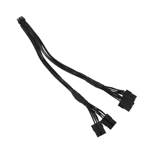 PCI E 5.0-Verlängerungskabel für 3090Ti, 12VHPWR PCI E 5.0-Verlängerungskabel 36 cm Länge Flexibler Kupferschlauch Zum Austausch (Black) von Yunseity