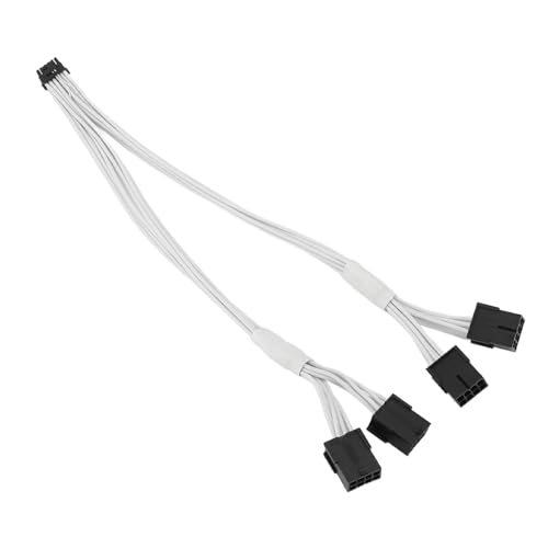 PCI E 5.0-Verlängerungskabel für 3090Ti, 12VHPWR PCI E 5.0-Verlängerungskabel 36 cm Länge Flexibler Kupferschlauch Zum Austausch (White) von Yunseity