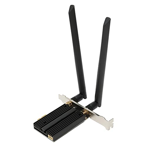Yunseity PCIe-WLAN-Karte für PC, Bluetooth 5.2 6 GHz 5 GHz 2.4 GHz Triple-Band-Netzwerkkarte, AX210-Modul PCIE-WLAN-Netzwerkadapter für Win 10/11 64Bit Yunseity PCIe-WLAN-Karte für PC, Bluetooth 5.2 6 GHz 5 GHz 2.4 GHz Triple-Band-Netzwerkkarte, AX210-Modul PCIE-WLAN-Netzwerkadapter für Win 10/11 64Bit von Yunseity
