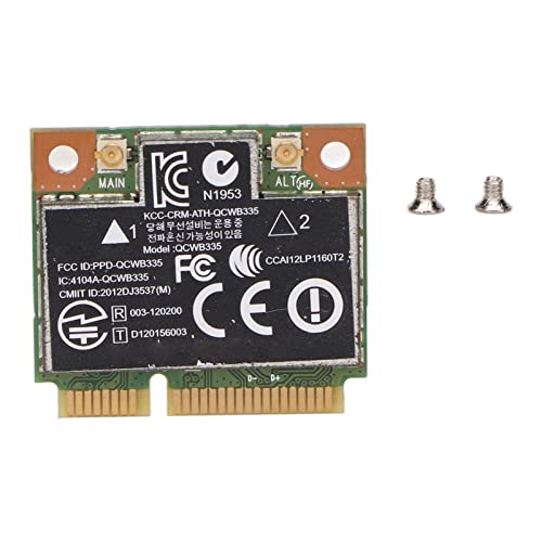 Yunseity QCWB335 -PCIe-Netzwerkkarte mit Bluetooth 4.0, 150 Mbit/s 802.11bgn WLAN-Modul, WLAN-Karte für HP 430 G1/440G1/450G1/460G1/470G1/640G1 von Yunseity