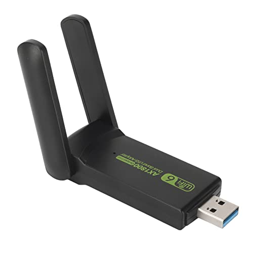 Yunseity USB-WLAN-Adapter, 1800 Mbit/s 2,4 G 5 G USB 3.0 WLAN-Dongle mit 3 DBi High-Gain-Antenne, Kabelloser Netzwerkadapter für Windows 9 10 von Yunseity