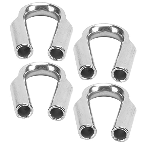 Yunseity 10 Stück Drahtseil Kauchen, M6 304 Edelstahl Drahtseil Rigging, für Durchsummen von Yunseity