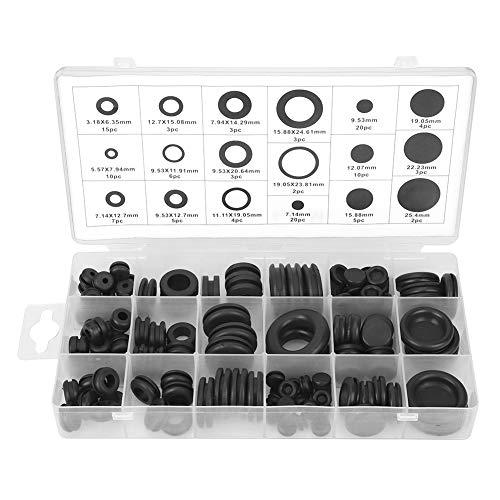 Yunseity 125-Teilen-Sortiment-Set für Gummitülen von Yunseity
