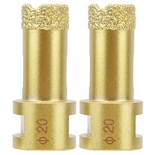 Yunseity 2 Stahrck Vakuumgelöseter Diamantbohrer, Beton-Granitfliens-Glasreibbohrer, Marmorlochöffner, 0,8-Zoll Yunseity 2 Stahrck Vakuumgelöseter Diamantbohrer, Beton-Granitfliens-Glasreibbohrer, Marmorlochöffner, 0,8-Zoll von Yunseity