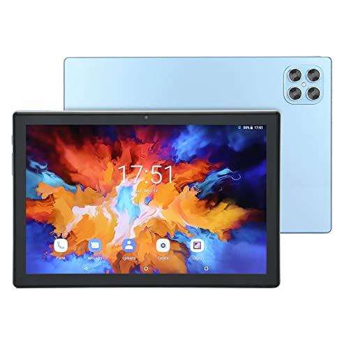 Yunseity 2-in-1-Tablet mit Tastatur, 10,1 Zoll Android 11 Tablet-PC, 12+256 GB, Octa Core, 20 MP Kamera, GPS, Bluetooth, WLAN, 4G GMS LTE Tablet mit Hülle (Blau) von Yunseity