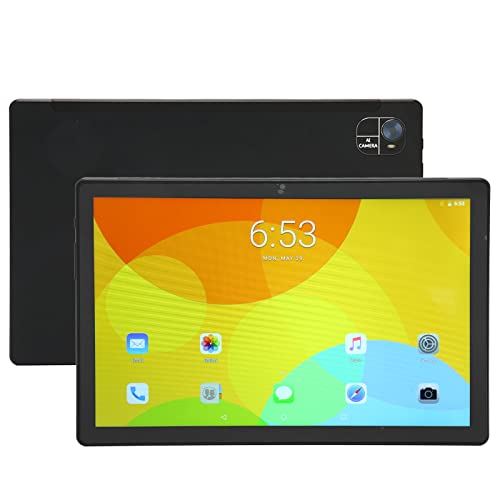 Yunseity 2-in-1-Tablet mit Tastatur, 10,1 Zoll Android 11 Tablet-PC, 12+256 GB, Octa Core, GPS, Bluetooth, WLAN, 4G LTE-Tablet mit Hülle und Maus (Schwarz) von Yunseity