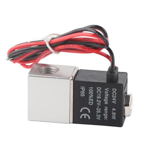 Yunseity 24VDC Schnelle Reaktion 2-wege-2-wege-Magnetventil Direktwirkendes Magnetventil, Pilottyp, IP65, für Luft, Wasser, Öl (G1/4") von Yunseity
